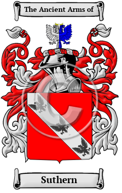 Suthern Family Crest Download (JPG) Heritage Series - 600 DPI