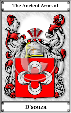 D'souza Family Crest Download (JPG)  Book Plated - 150 DPI