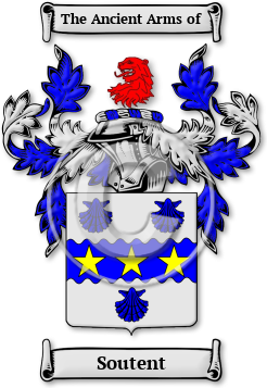 Soutent Family Crest Download (jpg) Legacy Series - 150 DPI