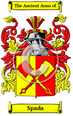 Spada Family Crest/Coat of Arms
