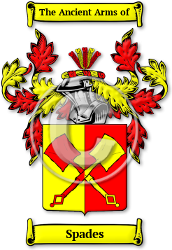 Spades Family Crest Download (JPG) Legacy Series - 600 DPI