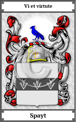Spayt Family Crest Download (JPG)  Book Plated - 150 DPI
