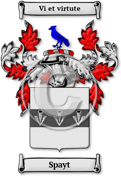Spayt Family Crest Download (jpg) Legacy Series - 150 DPI