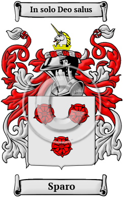 Sparo Family Crest/Coat of Arms