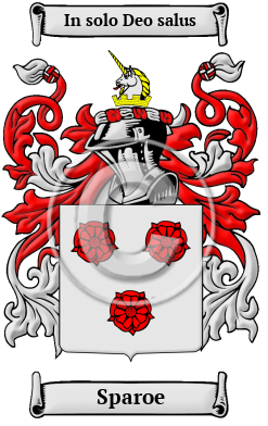 Sparoe Family Crest/Coat of Arms