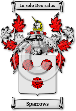 Sparrows Family Crest Download (jpg) Legacy Series - 150 DPI