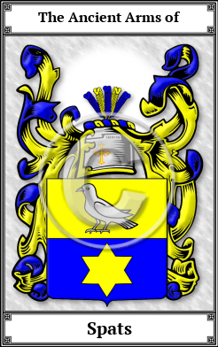 Spats Family Crest Download (JPG)  Book Plated - 150 DPI
