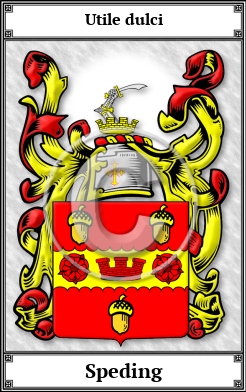 Speding Family Crest Download (JPG)  Book Plated - 150 DPI