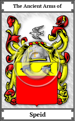 Speid Family Crest Download (JPG) Book Plated - 600 DPI