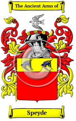 Speyde Family Crest/Coat of Arms