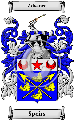 Speirs Family Crest/Coat of Arms