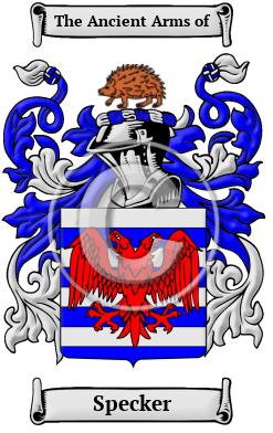 Specker Family Crest/Coat of Arms