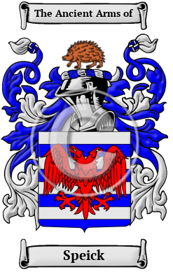 Speick Family Crest/Coat of Arms