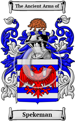 Spekeman Family Crest/Coat of Arms