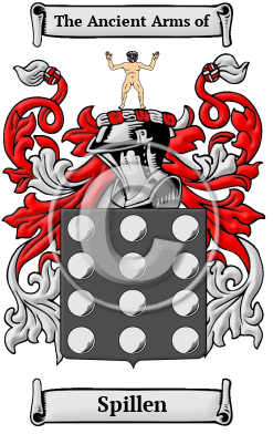 Spillen Family Crest/Coat of Arms