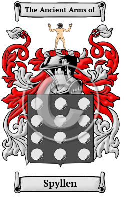 Spyllen Family Crest/Coat of Arms
