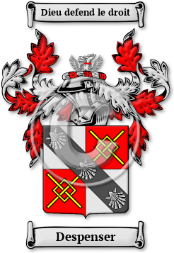 Despenser Family Crest Download (JPG) Legacy Series - 600 DPI