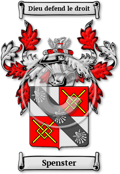 Spenster Family Crest Download (jpg) Legacy Series - 150 DPI