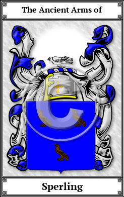 Sperling Family Crest Download (JPG)  Book Plated - 150 DPI