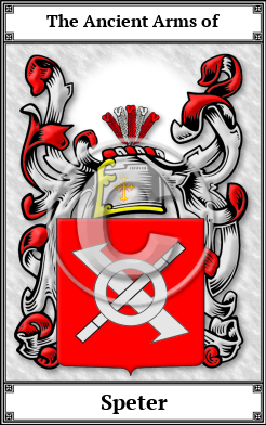 Speter Family Crest Download (JPG)  Book Plated - 150 DPI