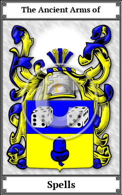 Spells Family Crest Download (JPG) Book Plated - 600 DPI