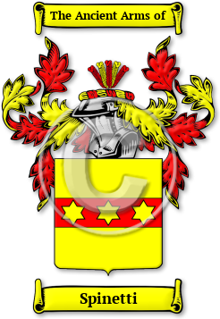 Spinetti Family Crest Download (jpg) Legacy Series - 150 DPI