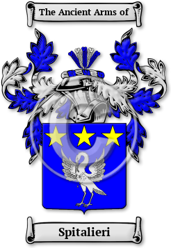 Spitalieri Family Crest Download (jpg) Legacy Series - 150 DPI