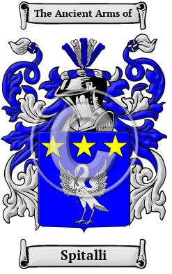 Spitalli Family Crest/Coat of Arms