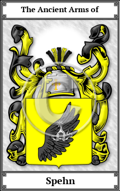 Spehn Family Crest Download (JPG)  Book Plated - 150 DPI