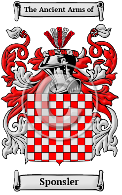 Sponsler Family Crest/Coat of Arms
