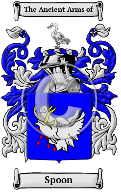 Spoon Family Crest/Coat of Arms