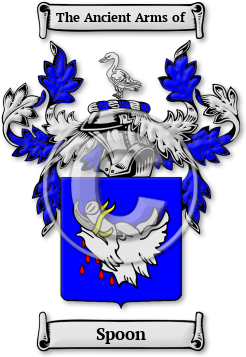 Spoon Family Crest Download (jpg) Legacy Series - 150 DPI