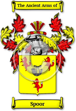 Spoor Family Crest Download (JPG) Legacy Series - 600 DPI