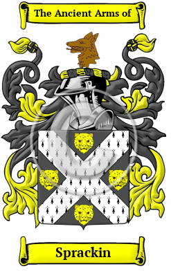 Sprackin Family Crest/Coat of Arms