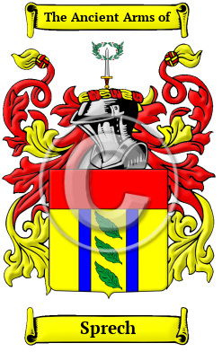 Sprech Family Crest/Coat of Arms