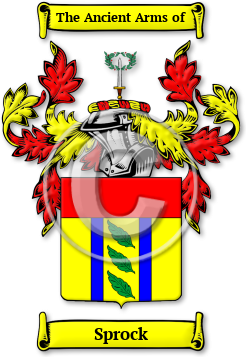 Sprock Family Crest Download (jpg) Legacy Series - 150 DPI