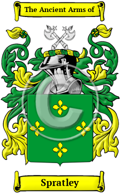 Spratley Family Crest/Coat of Arms