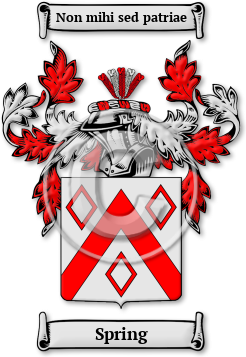 Spring Family Crest Download (jpg) Legacy Series - 150 DPI