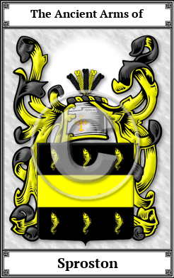 Sproston Family Crest Download (JPG) Book Plated - 600 DPI