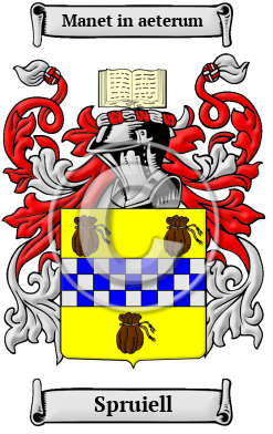 Spruiell Family Crest/Coat of Arms