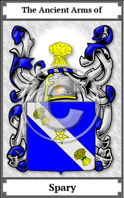 Spary Family Crest Download (JPG)  Book Plated - 150 DPI