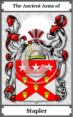 Stapler Family Crest Download (JPG)  Book Plated - 150 DPI