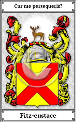 Fitz-eustace Family Crest Download (JPG)  Book Plated - 150 DPI