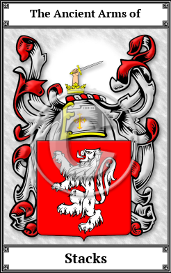 Stacks Family Crest Download (JPG)  Book Plated - 150 DPI