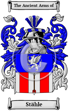 Stähle Family Crest/Coat of Arms