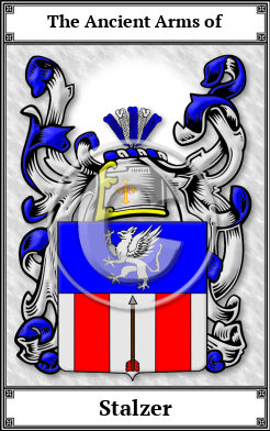 Stalzer Family Crest Download (JPG) Book Plated - 600 DPI