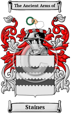 Staines Family Crest/Coat of Arms