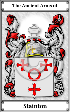 Stainton Family Crest Download (JPG)  Book Plated - 150 DPI