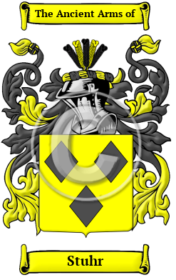 Stuhr Family Crest/Coat of Arms