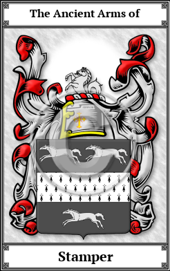 Stamper Family Crest Download (JPG)  Book Plated - 150 DPI